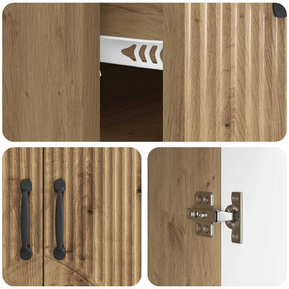 vidaXL Sideboard Artisan Oak 66 x 34.5 x 87 cm Engineered Wood