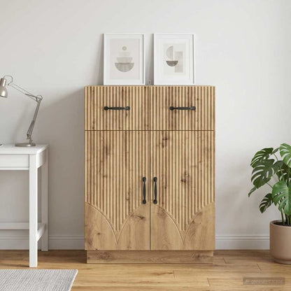 vidaXL Sideboard Artisan Oak 66 x 34.5 x 87 cm Engineered Wood