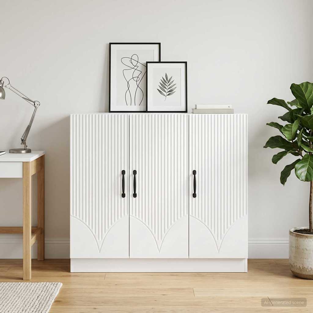 vidaXL Sideboard White 89 x 34.5 x 77 cm Engineered Wood
