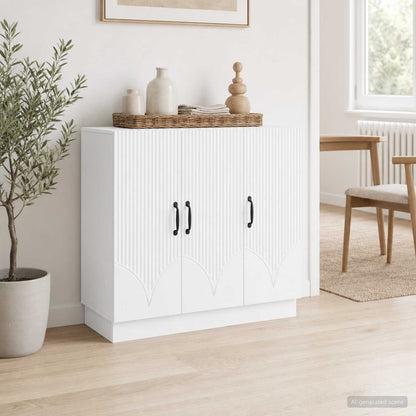 vidaXL Sideboard White 89 x 34.5 x 77 cm Engineered Wood