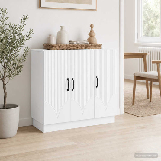 vidaXL Sideboard White 89 x 34.5 x 77 cm Engineered Wood