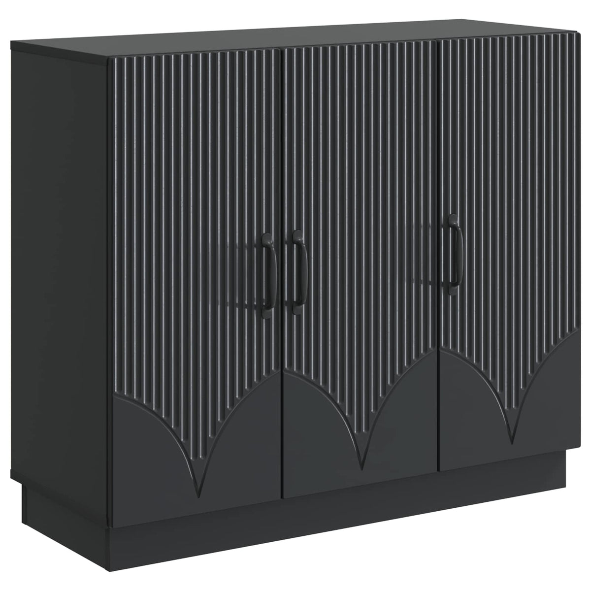 vidaXL Sideboard Black 89 x 34.5 x 77 cm Engineered Wood