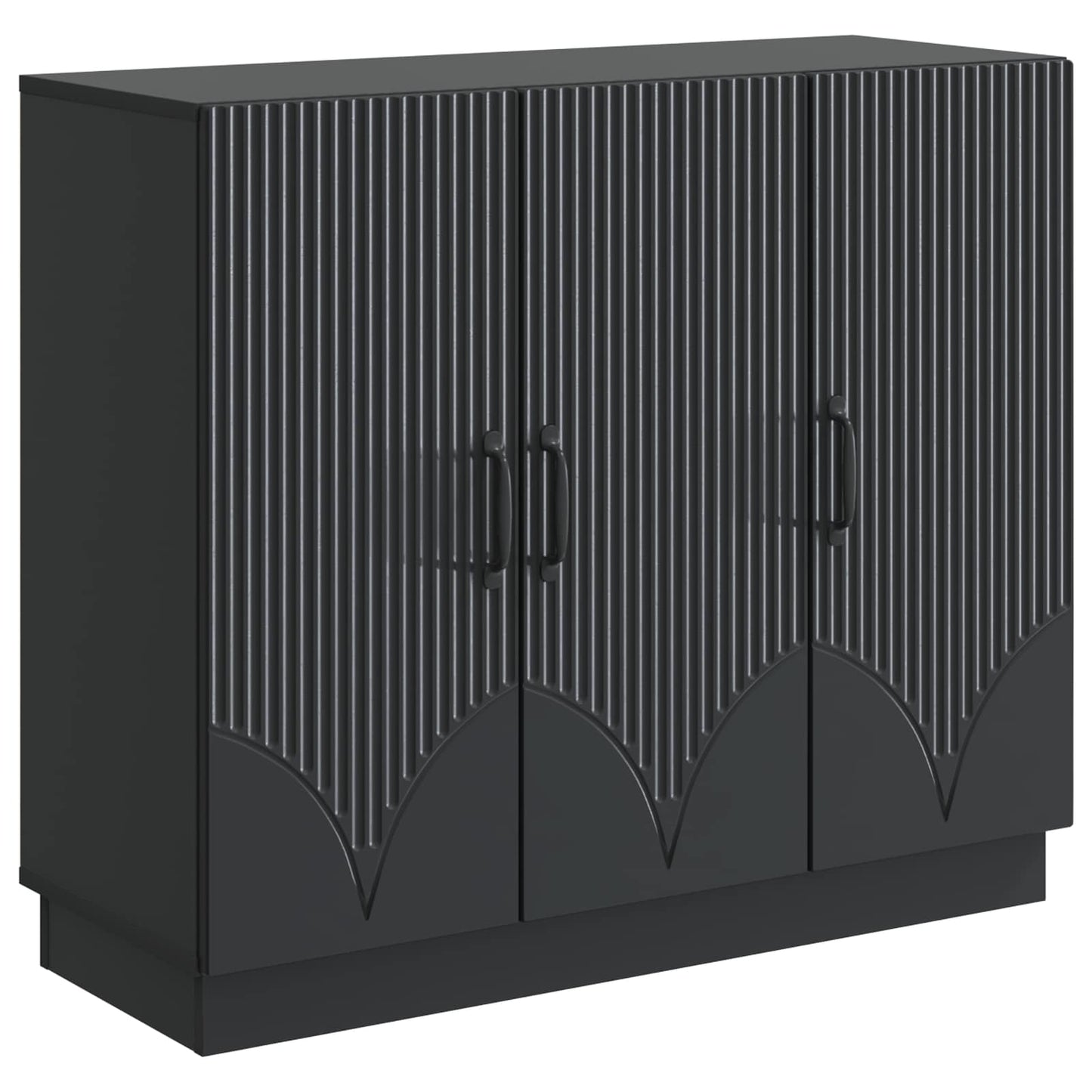 vidaXL Sideboard Black 89 x 34.5 x 77 cm Engineered Wood
