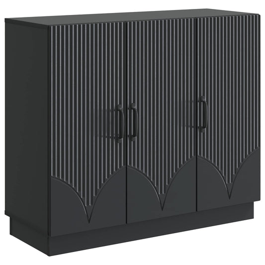 vidaXL Sideboard Black 89 x 34.5 x 77 cm Engineered Wood