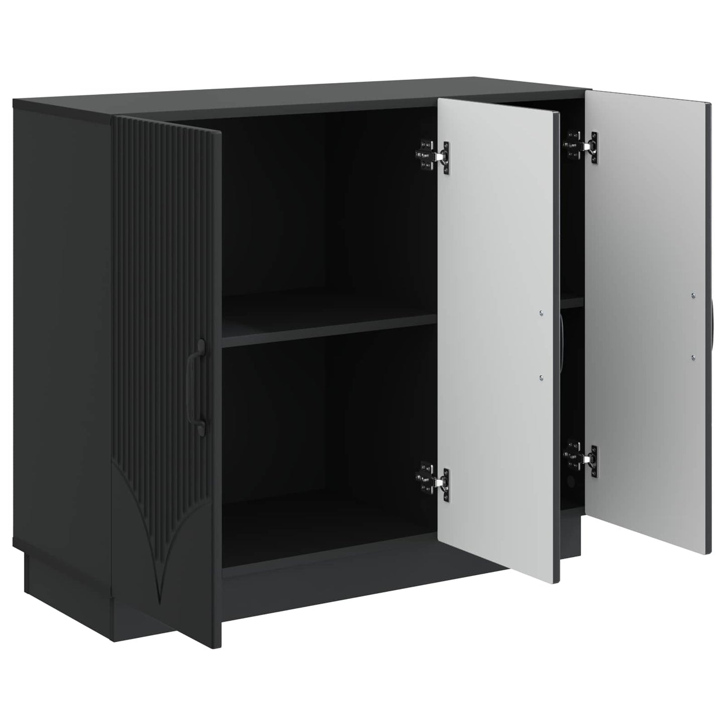 vidaXL Sideboard Black 89 x 34.5 x 77 cm Engineered Wood