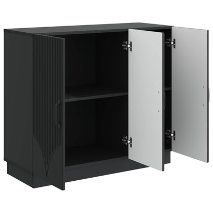 vidaXL Sideboard Black 89 x 34.5 x 77 cm Engineered Wood