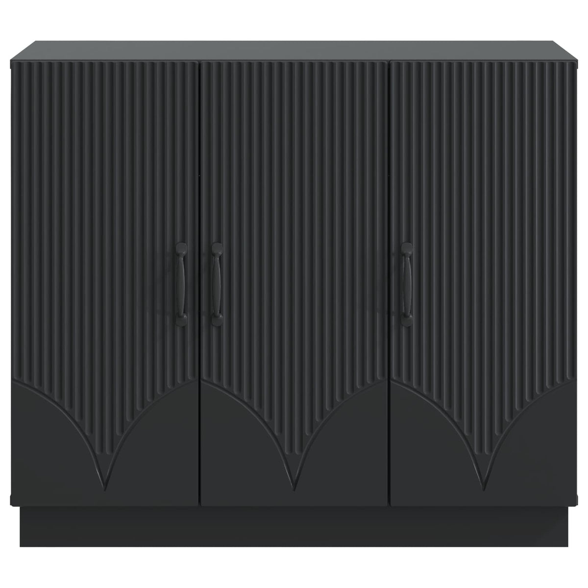 vidaXL Sideboard Black 89 x 34.5 x 77 cm Engineered Wood