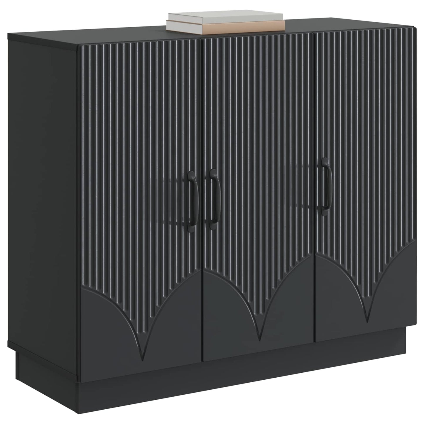 vidaXL Sideboard Black 89 x 34.5 x 77 cm Engineered Wood
