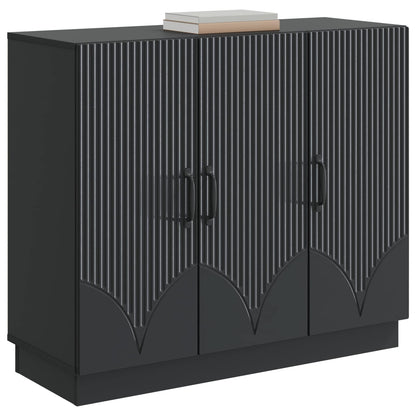 vidaXL Sideboard Black 89 x 34.5 x 77 cm Engineered Wood