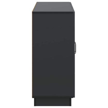 vidaXL Sideboard Black 89 x 34.5 x 77 cm Engineered Wood