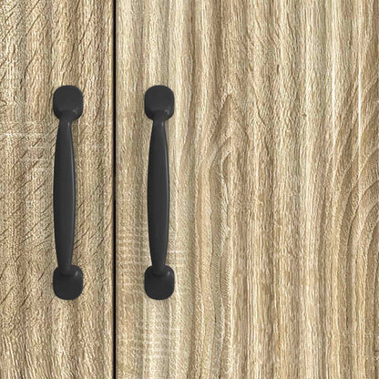 vidaXL Sideboard Sonoma Oak 89 x 34.5 x 77 cm Engineered Wood