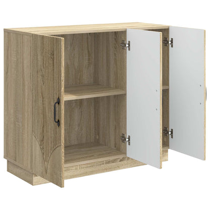 vidaXL Sideboard Sonoma Oak 89 x 34.5 x 77 cm Engineered Wood