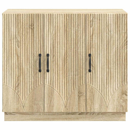 vidaXL Sideboard Sonoma Oak 89 x 34.5 x 77 cm Engineered Wood