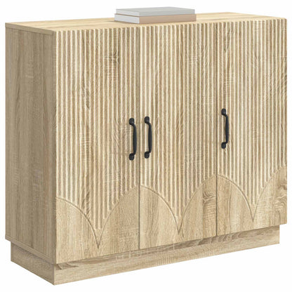 vidaXL Sideboard Sonoma Oak 89 x 34.5 x 77 cm Engineered Wood