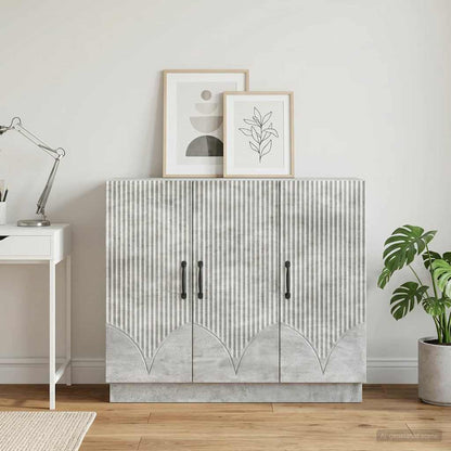 vidaXL Sideboard Concrete Grey 89 x 34.5 x 77 cm Engineered Wood