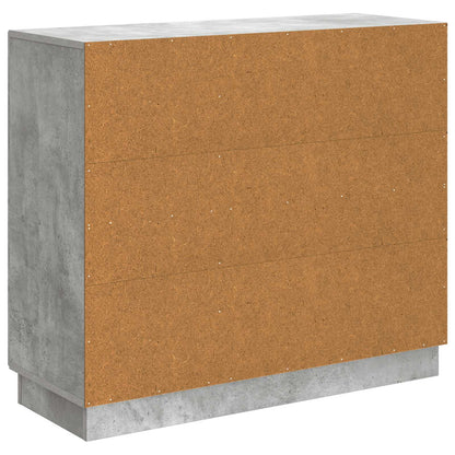 vidaXL Sideboard Concrete Grey 89 x 34.5 x 77 cm Engineered Wood