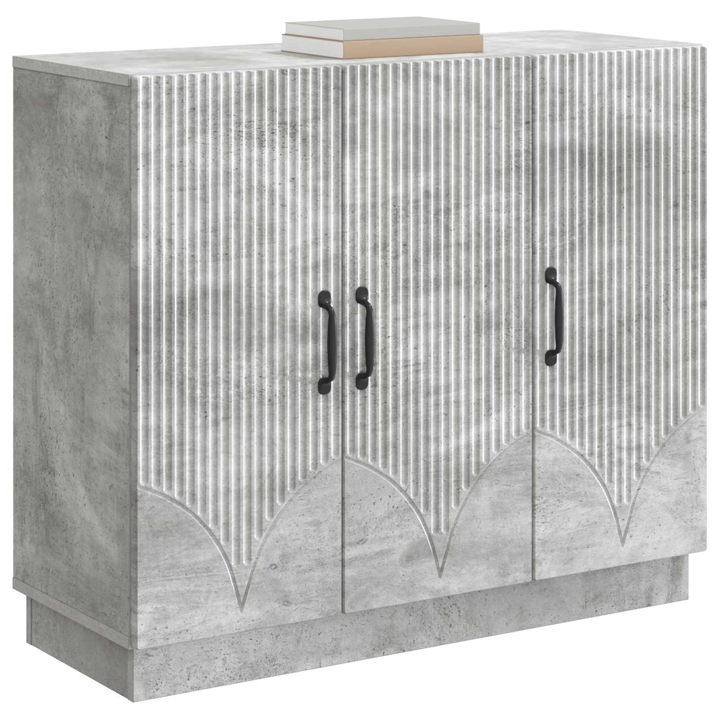 vidaXL Sideboard Concrete Grey 89 x 34.5 x 77 cm Engineered Wood