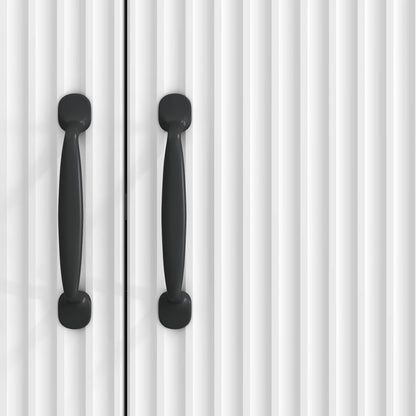 vidaXL Sideboard High Gloss White 89 x 34.5 x 77 cm Engineered Wood
