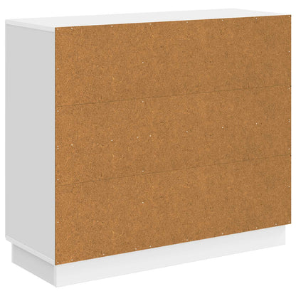 vidaXL Sideboard High Gloss White 89 x 34.5 x 77 cm Engineered Wood