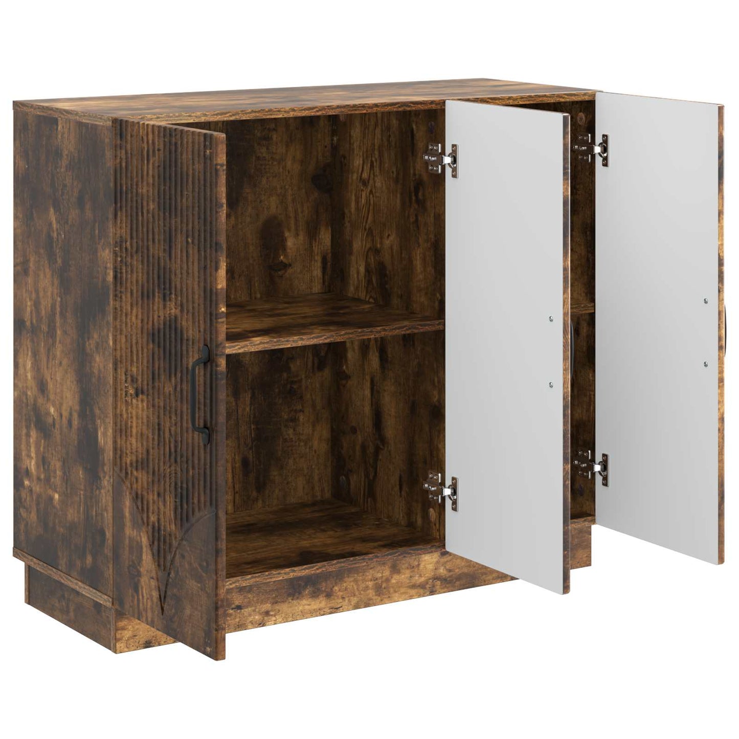 vidaXL Sideboard Smoked Oak 89 x 34.5 x 77 cm Engineered Wood