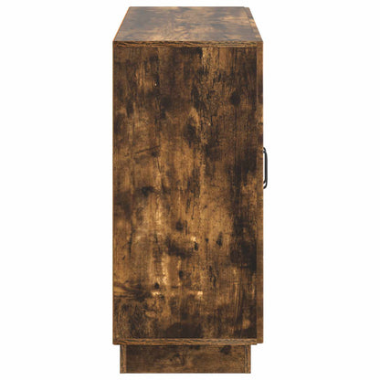 vidaXL Sideboard Smoked Oak 89 x 34.5 x 77 cm Engineered Wood