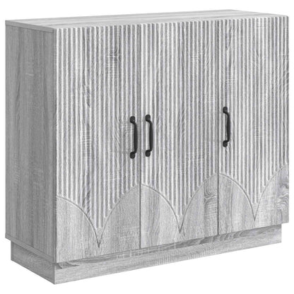 vidaXL Sideboard Grey Sonoma 89 x 34.5 x 77 cm Engineered Wood
