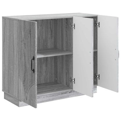 vidaXL Sideboard Grey Sonoma 89 x 34.5 x 77 cm Engineered Wood
