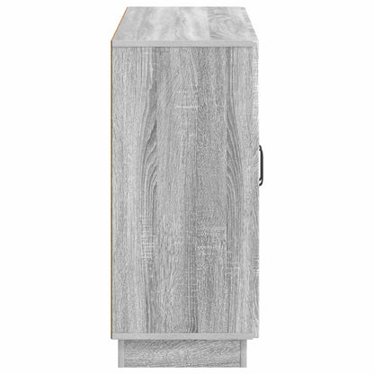 vidaXL Sideboard Grey Sonoma 89 x 34.5 x 77 cm Engineered Wood