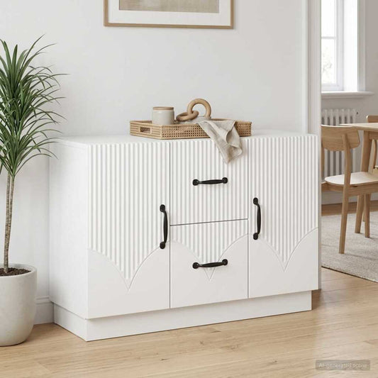 vidaXL Sideboard White 89 x 34.5 x 57 cm Engineered Wood