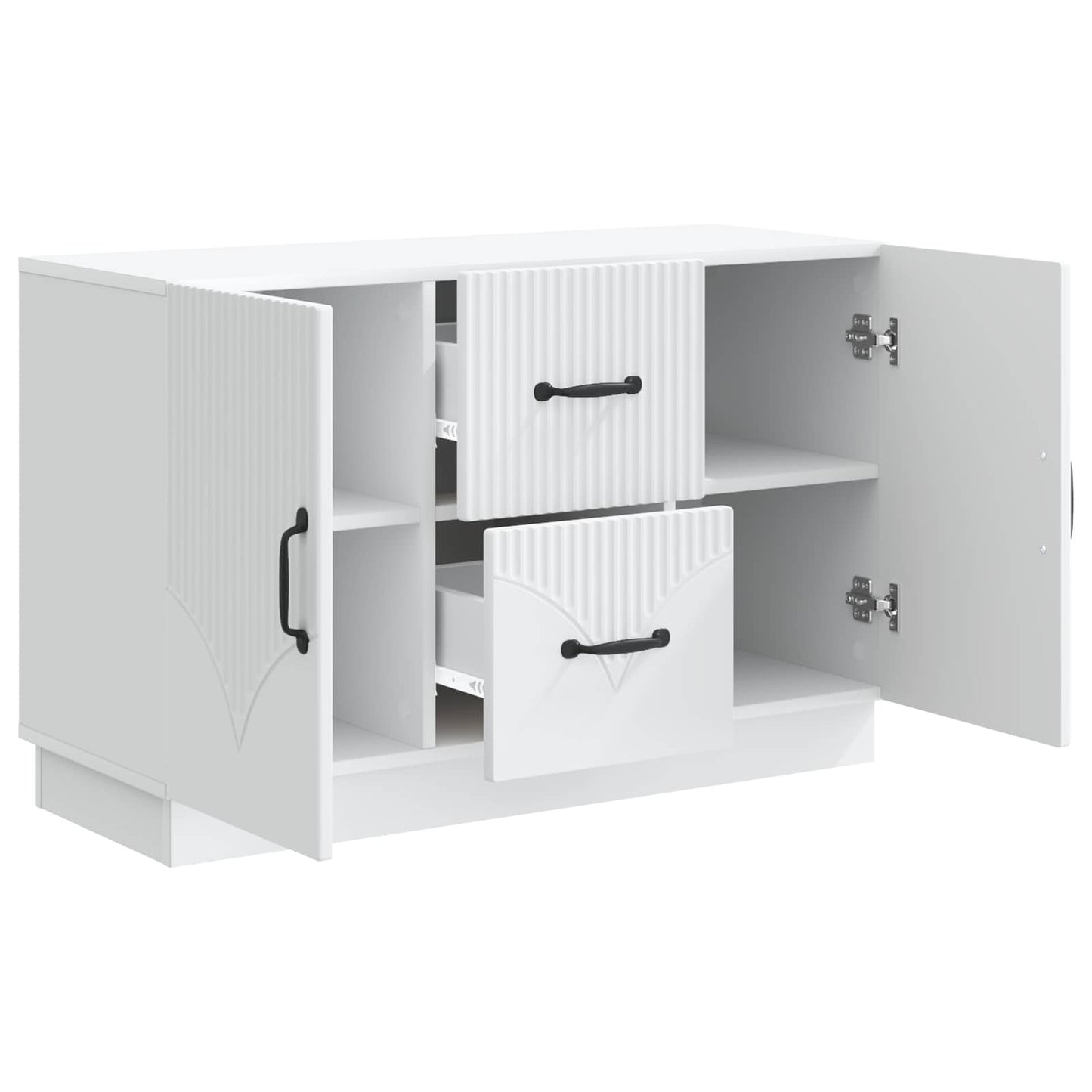 vidaXL Sideboard White 89 x 34.5 x 57 cm Engineered Wood