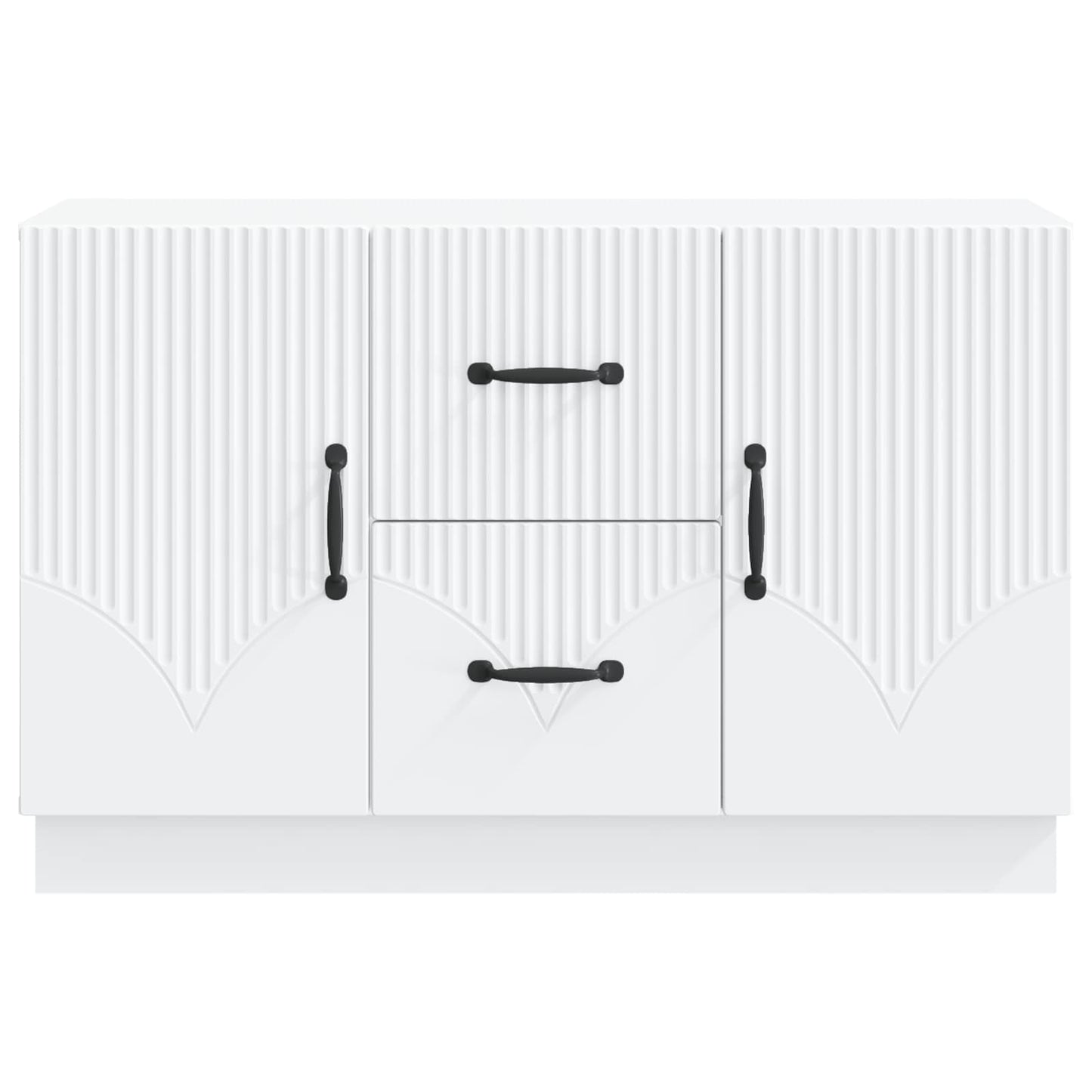 vidaXL Sideboard with Drawer White 89 x 34.5 x 57 cm Engineered Wood