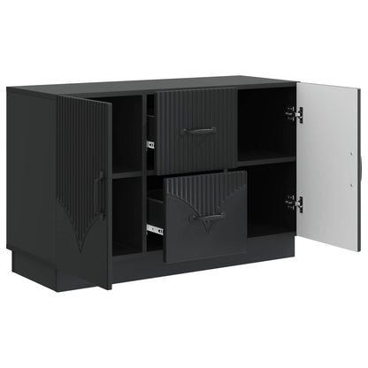 vidaXL Sideboard with Drawer Black 89 x 34.5 x 57 cm Engineered Wood