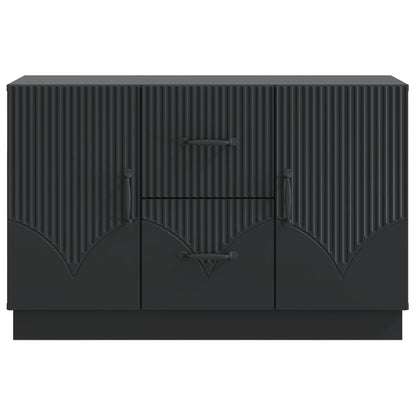 vidaXL Sideboard with Drawer Black 89 x 34.5 x 57 cm Engineered Wood