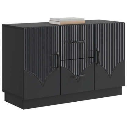 vidaXL Sideboard with Drawer Black 89 x 34.5 x 57 cm Engineered Wood