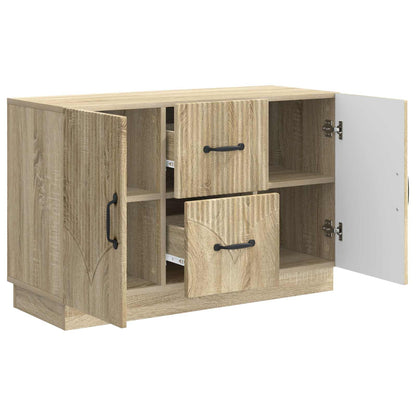 vidaXL Sideboard Sonoma Oak 89 x 34.5 x 57 cm Engineered Wood