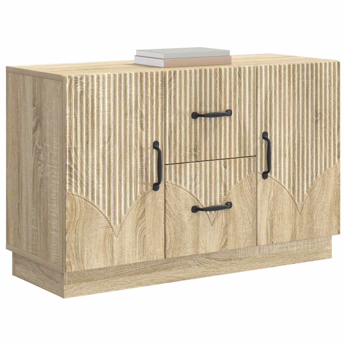 vidaXL Sideboard Sonoma Oak 89 x 34.5 x 57 cm Engineered Wood