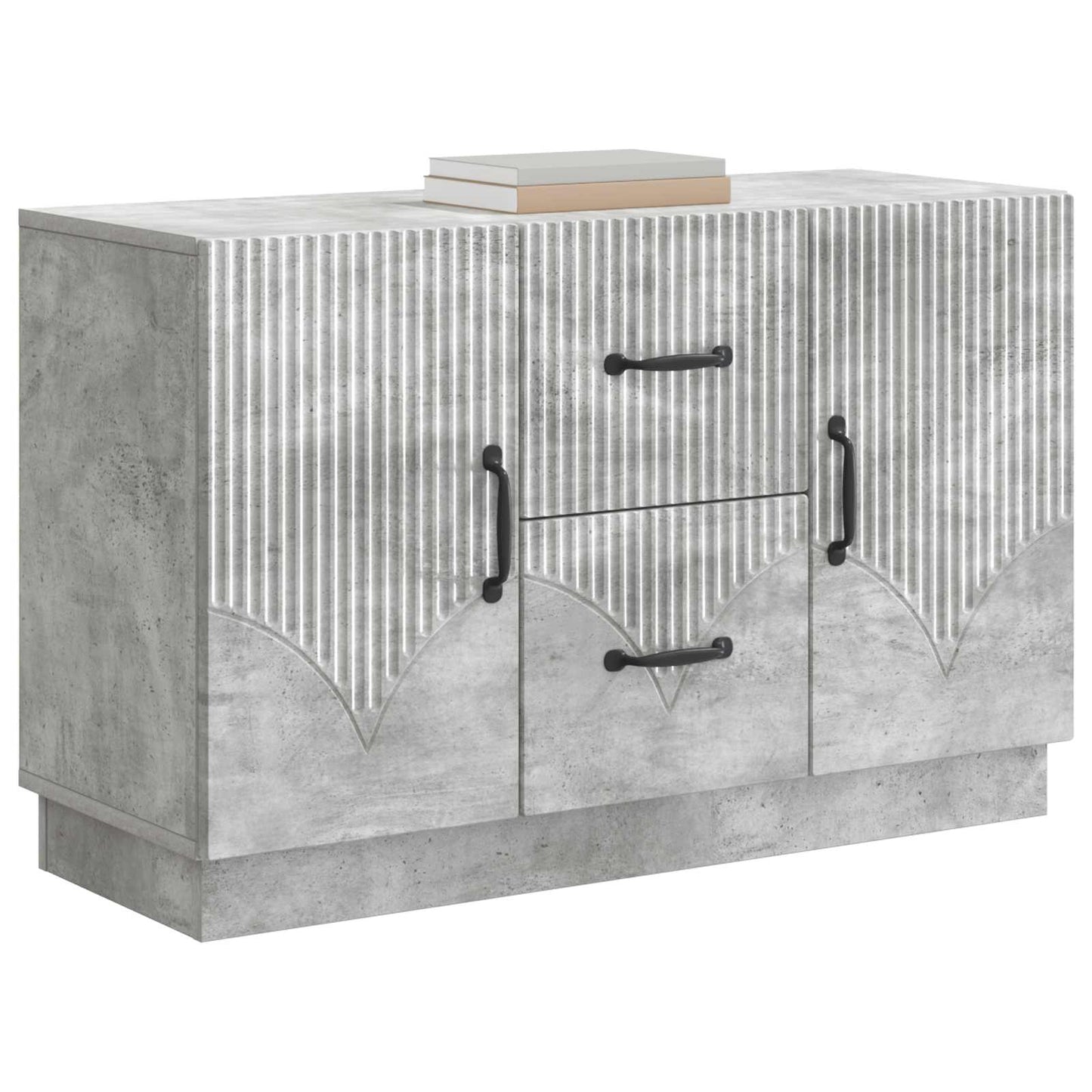 vidaXL Sideboard Concrete Grey 89 x 34.5 x 57 cm Engineered Wood