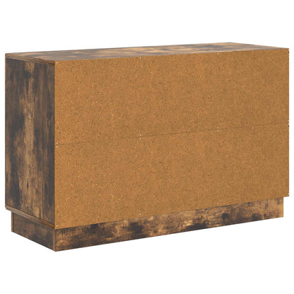 vidaXL Sideboard Smoked Oak 89 x 34.5 x 57 cm Engineered Wood