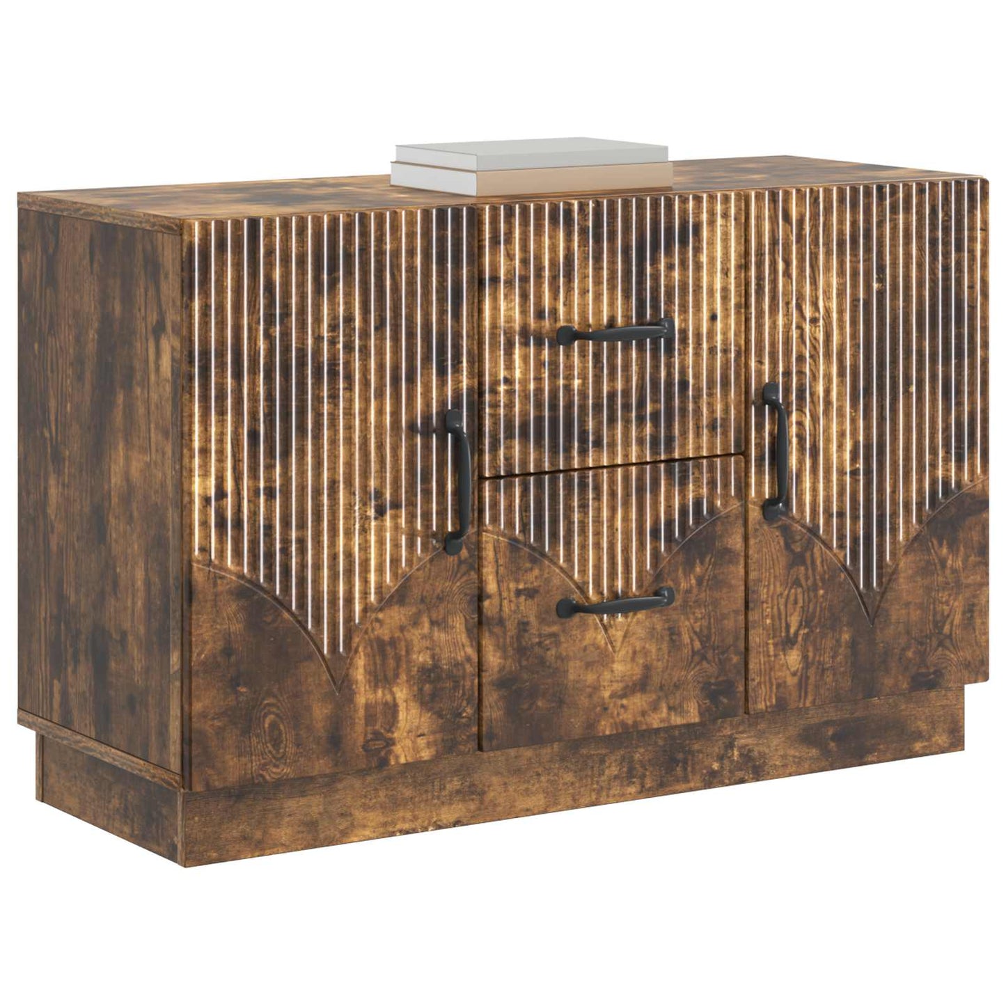 vidaXL Sideboard Smoked Oak 89 x 34.5 x 57 cm Engineered Wood