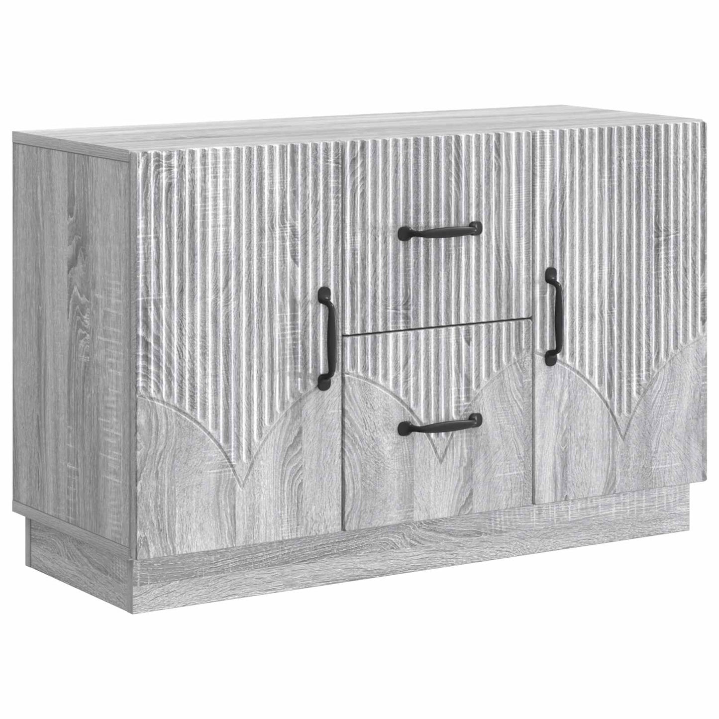 vidaXL Sideboard Grey Sonoma 89 x 34.5 x 57 cm Engineered Wood