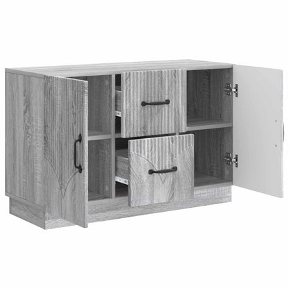 vidaXL Sideboard Grey Sonoma 89 x 34.5 x 57 cm Engineered Wood