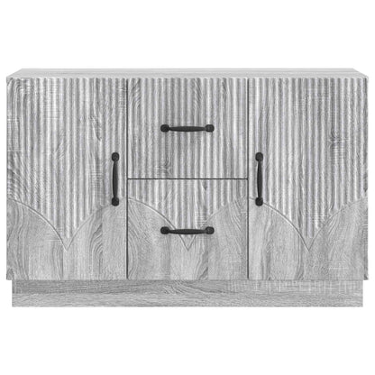 vidaXL Sideboard Grey Sonoma 89 x 34.5 x 57 cm Engineered Wood