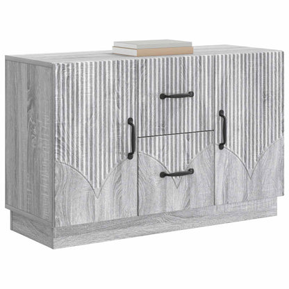 vidaXL Sideboard Grey Sonoma 89 x 34.5 x 57 cm Engineered Wood