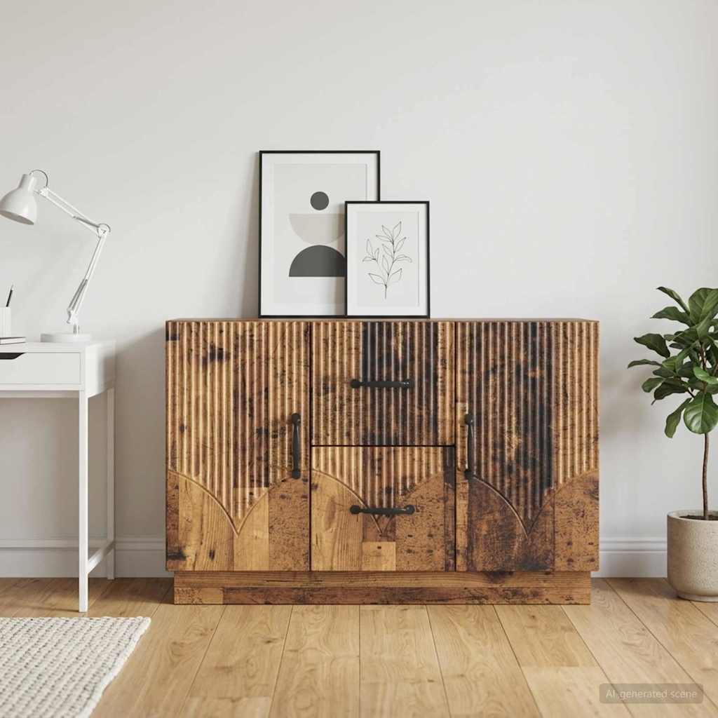 vidaXL Sideboard Old Wood 89 x 34.5 x 57 cm Engineered Wood