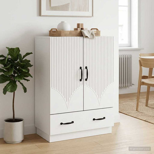 vidaXL Sideboard White 66 x 34.5 x 92 cm Engineered Wood