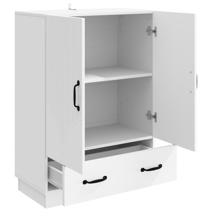 vidaXL Sideboard with Drawer White 66 x 34.5 x 92 cm Engineered Wood