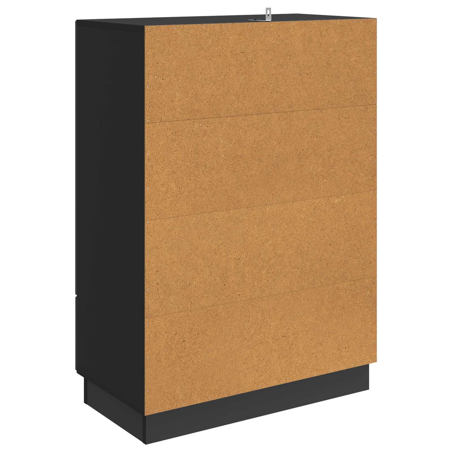 vidaXL Sideboard with Drawer Black 66 x 34.5 x 92 cm Engineered Wood