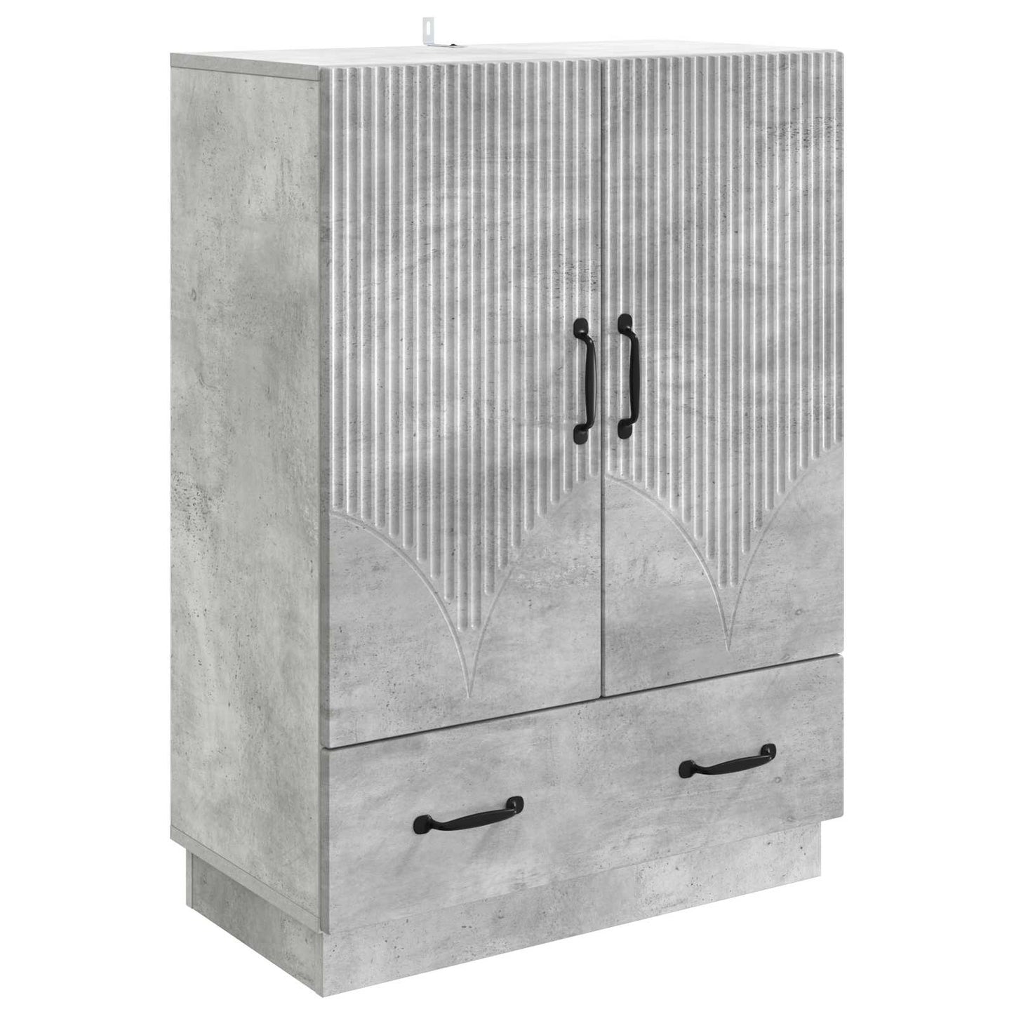vidaXL Sideboard Concrete Grey 66 x 34.5 x 92 cm Engineered Wood