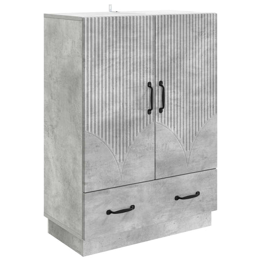vidaXL Sideboard Concrete Grey 66 x 34.5 x 92 cm Engineered Wood
