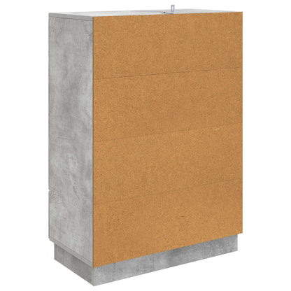 vidaXL Sideboard Concrete Grey 66 x 34.5 x 92 cm Engineered Wood